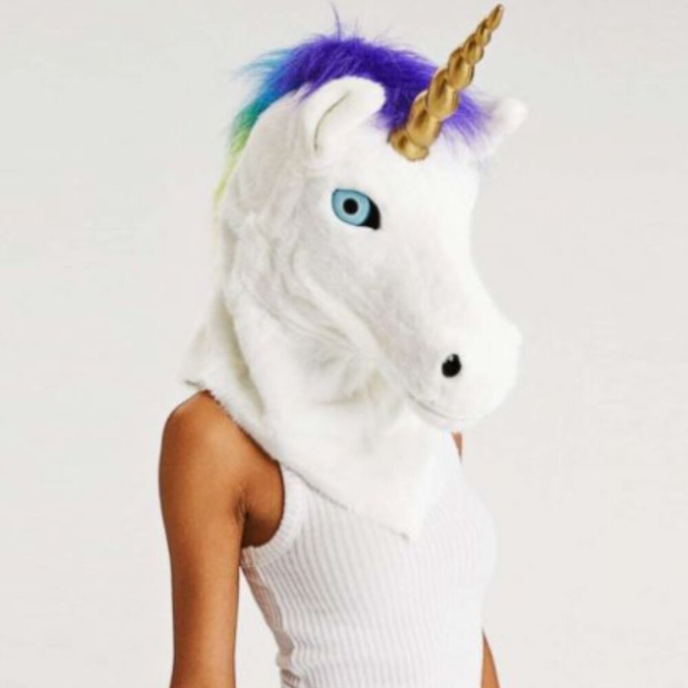 Unicorn Head Mask Halloween Costume